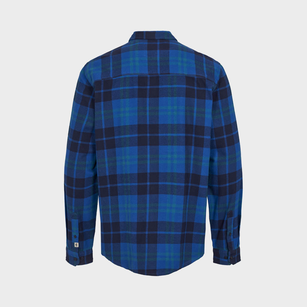 Legends Humphrey Flannel check shirt Shirts L/S Cobalt Blue