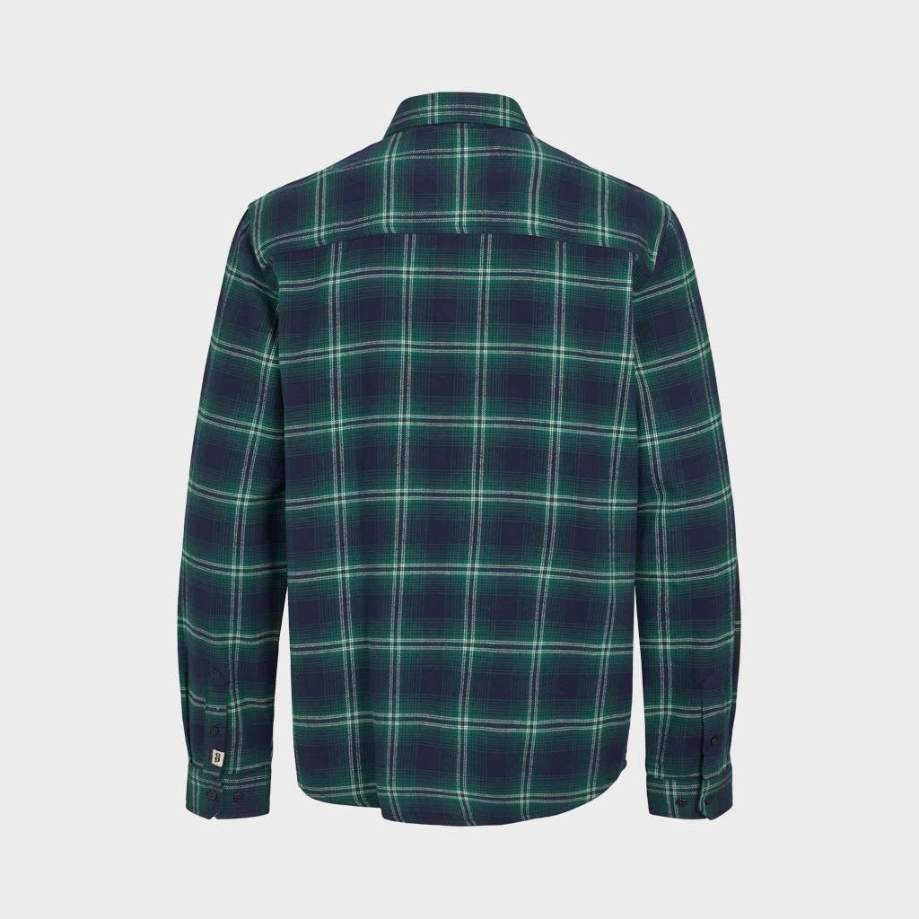 Legends Humphrey Flannel check shirt Shirts L/S Varsity Green